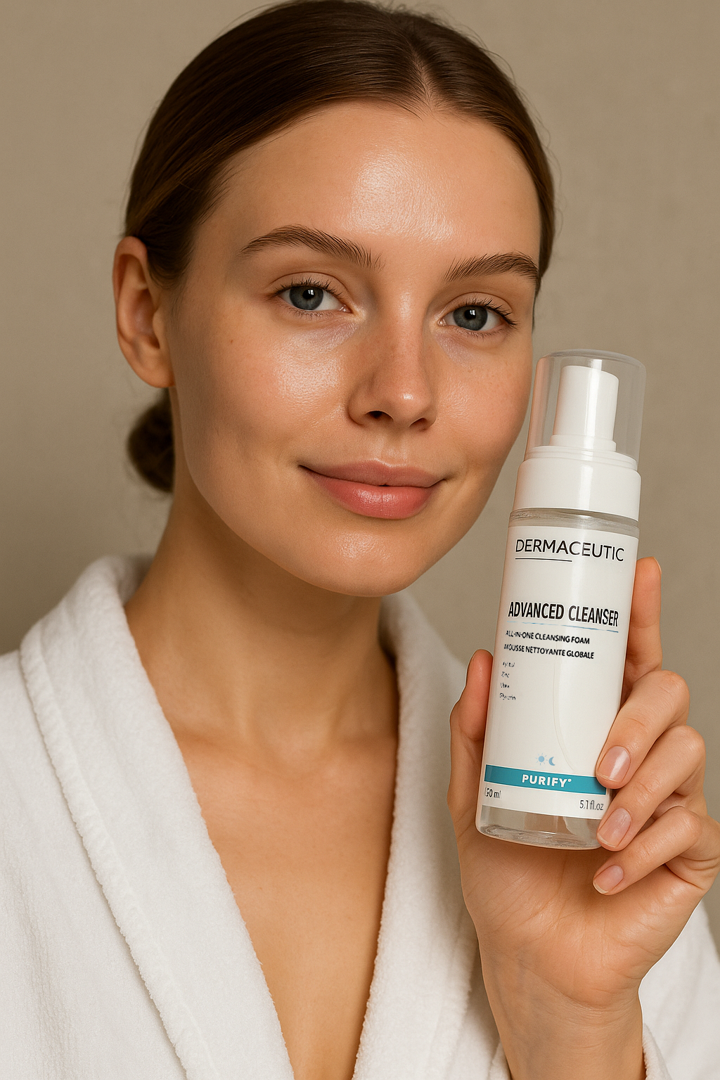 DERMACEUTIC ADVANCED CLEANSER
ALL-IN-ONE CLEANSING FOAM
Suitable for all skin types
Vegan
Silicone free