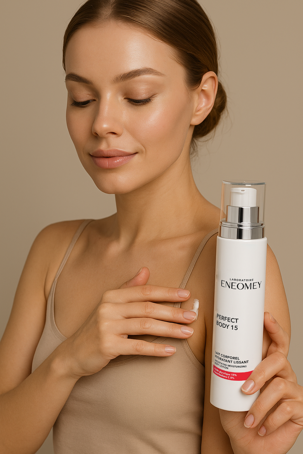 ENEOMEY PERFECT BODY 15 (150ml)
SMOOTHING MOISTURIZING BODY LOTION FOR A SMOOTH AND UNIFIED SKIN WITH A SOFT AND SILKY TOUCH.