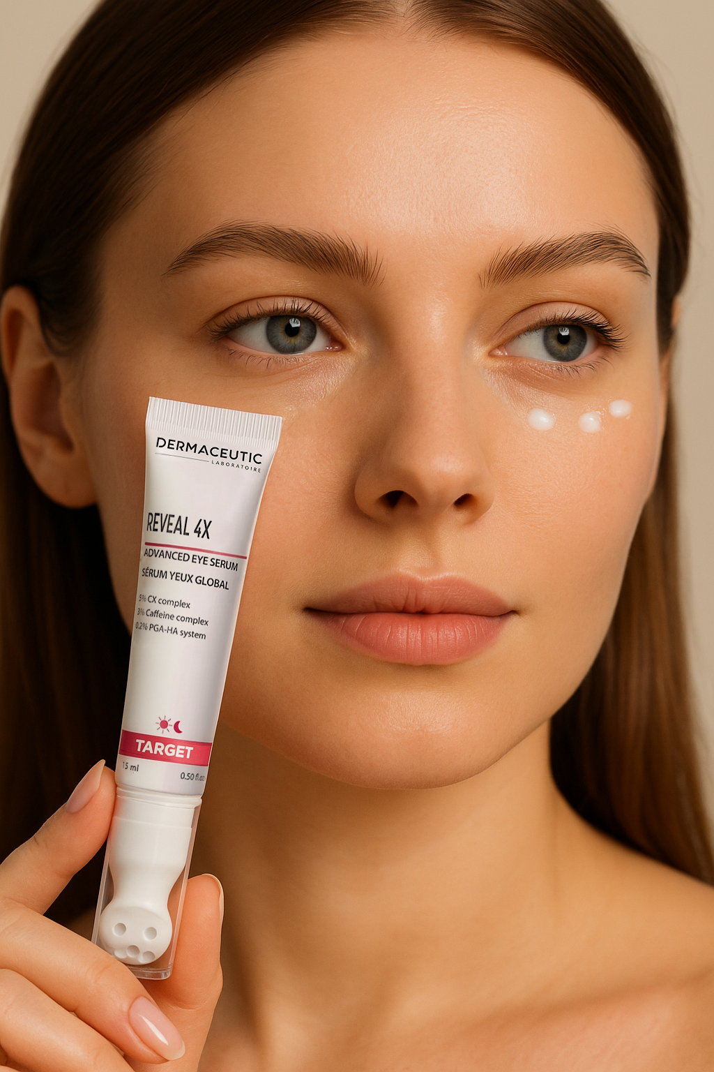DERMACEUTIC REVEAL 4X (15 ml)
ADVANCED EYE SERUM
Tested under ophthalmological control
Suitable for all skin types