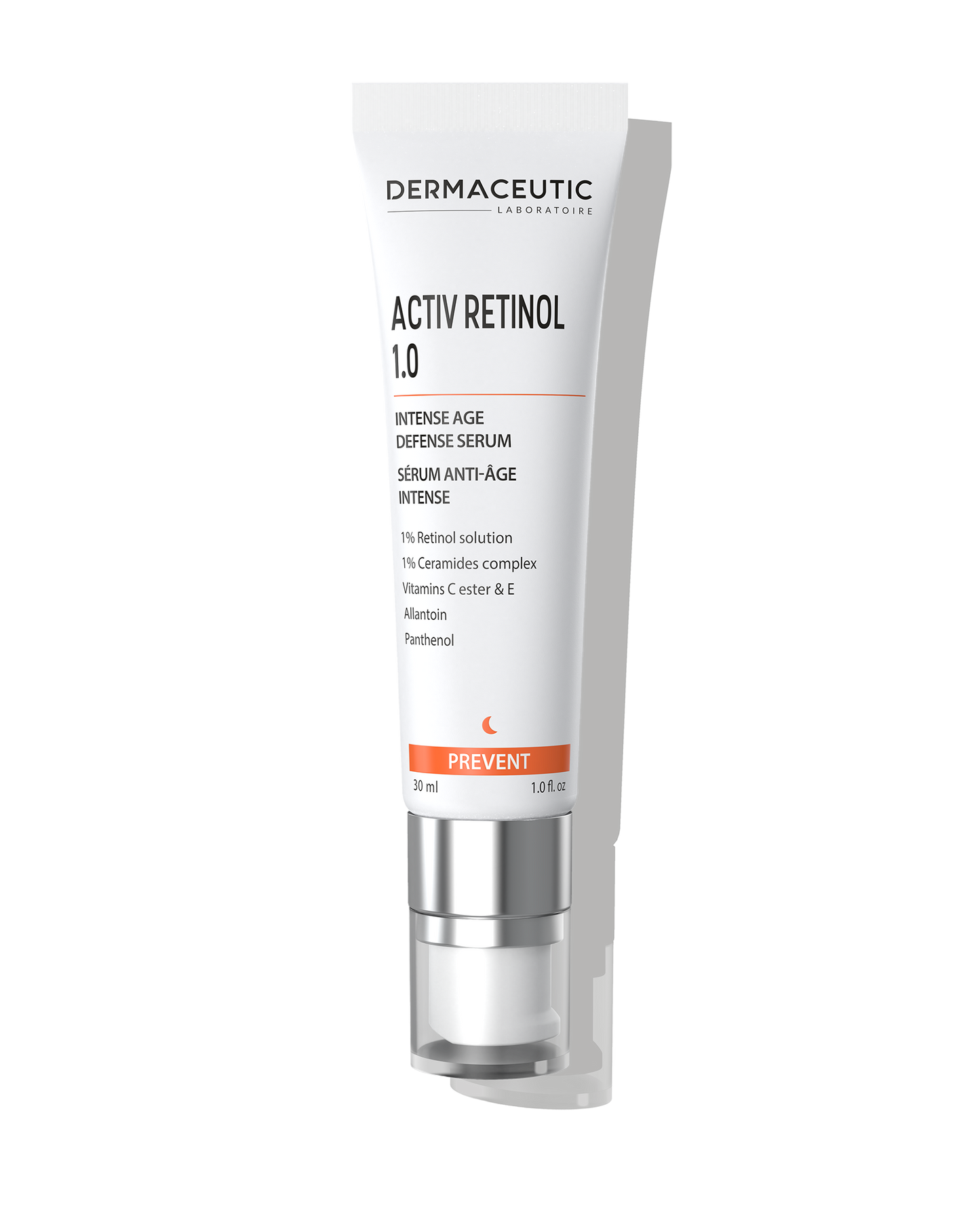 DERMACEUTIC ACTIV RETINOL 1.0
Reduces signs of aging
Improves skin elasticity and radiance
Protects and strengthens skin
Fragrance-free - Silicone-free - Suitable for all skin types