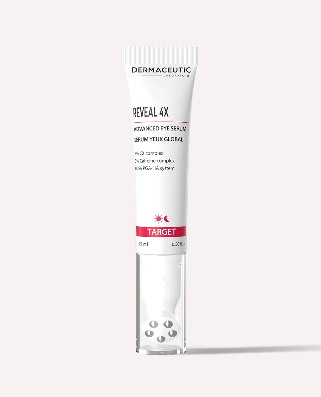 DERMACEUTIC REVEAL 4X (15 ml)
ADVANCED EYE SERUM
Tested under ophthalmological control
Suitable for all skin types