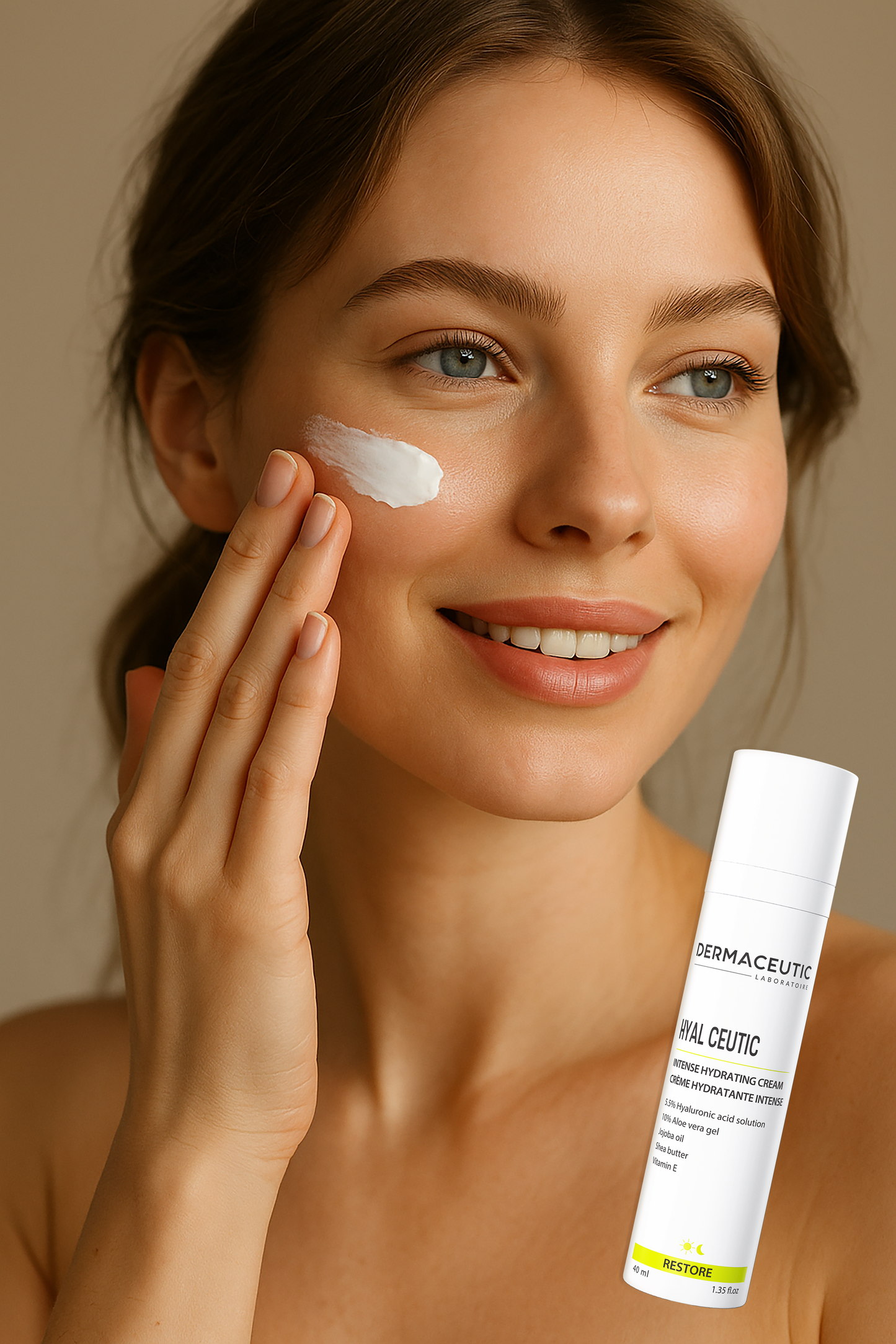 DERMACEUTIC HYAL CEUTIC
Suitable for all skin types
Non-comedogenic
Fragrance free - Vegan