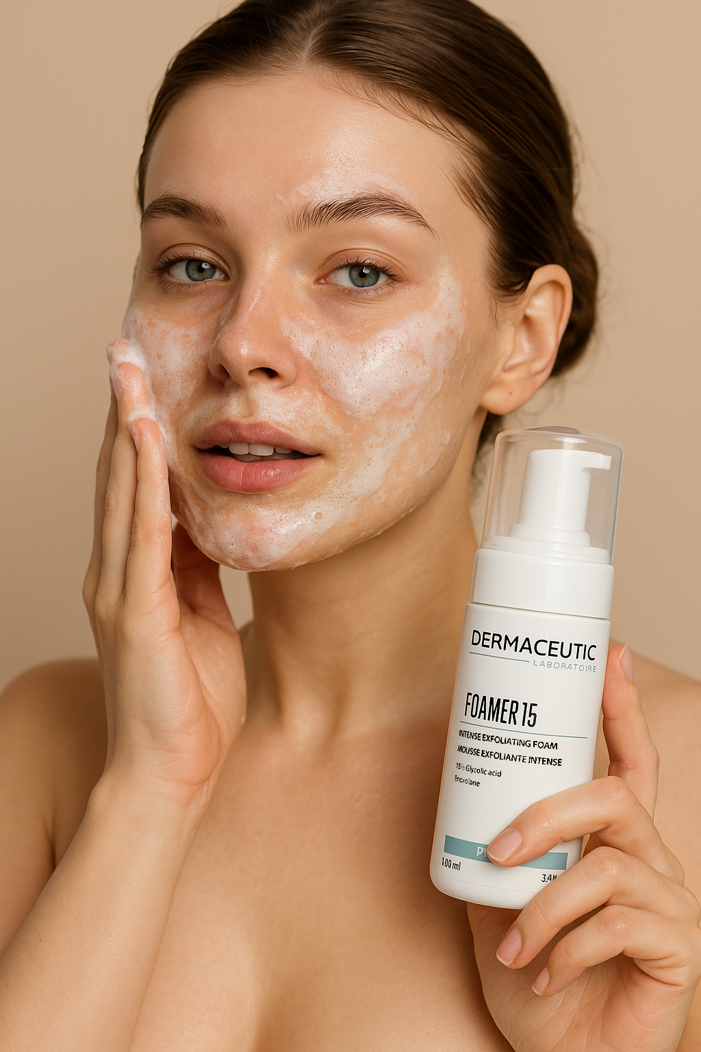 DERMACEUTIC FOAMER 15 (100ml)
Suitable for all skin types
Silicone &amp; fragrance free
Vegan