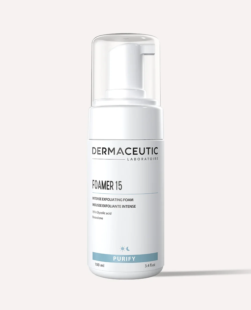 DERMACEUTIC FOAMER 15 (100ml)
Suitable for all skin types
Silicone &amp; fragrance free
Vegan