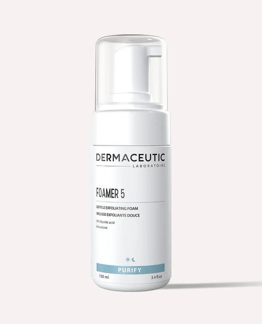 DERMACEUTIC FOAMER 5 (100ml)
Suitable for all skin types
Silicone &amp; fragrance free
Vegan